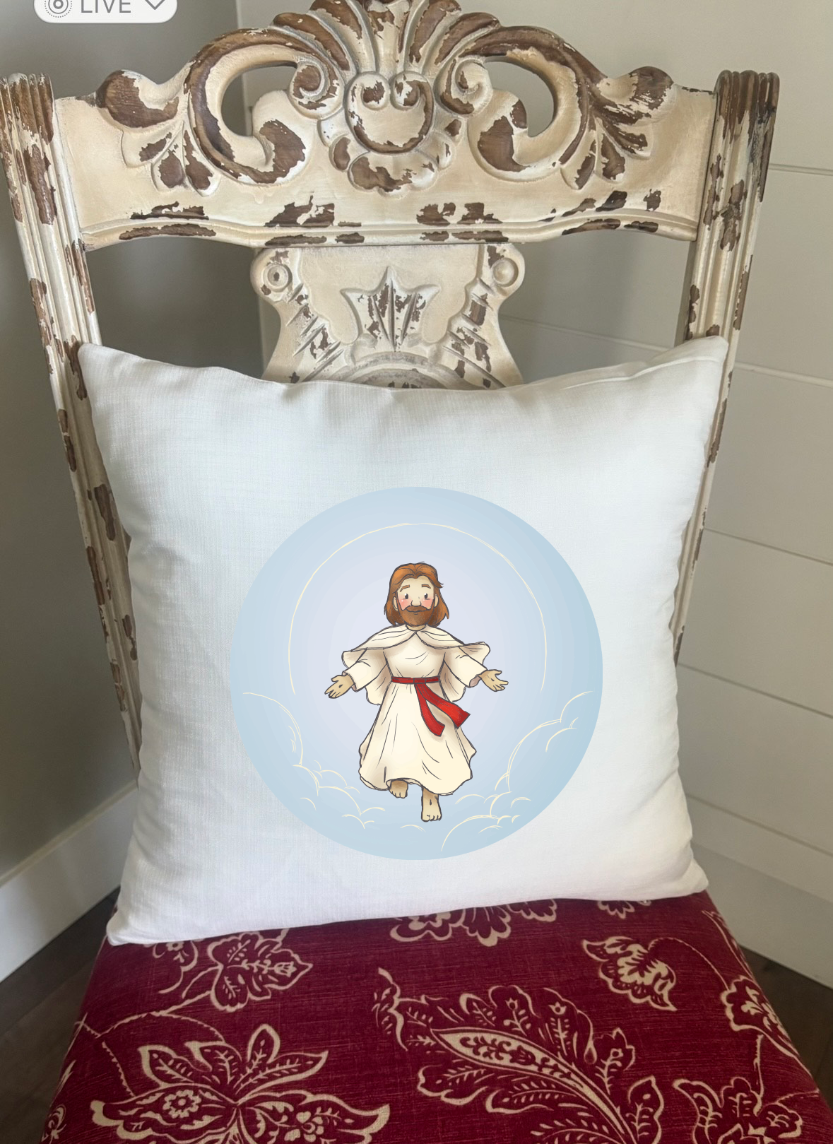 Jesus In the Clouds Pillowcase