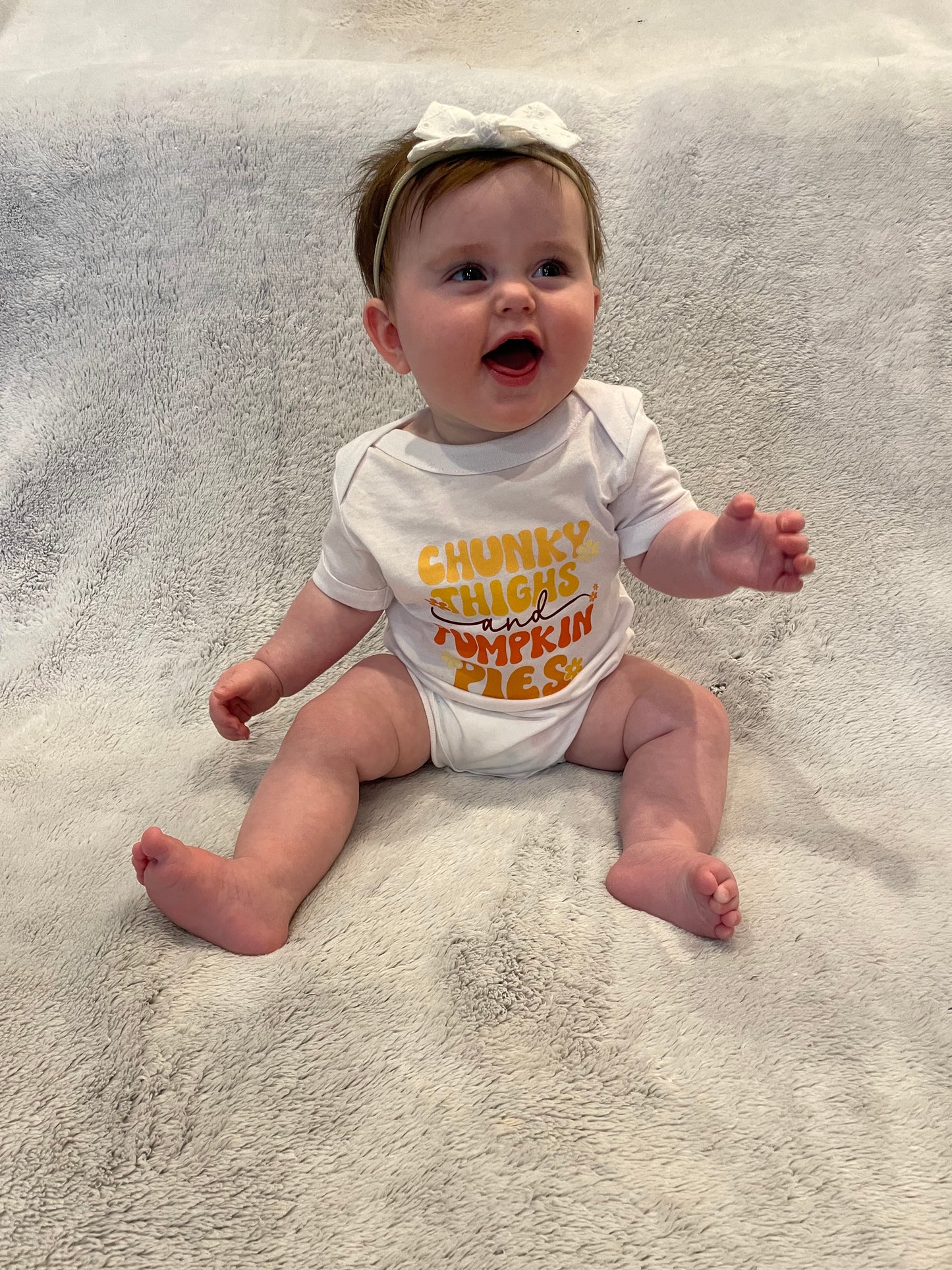 Chunky Thighs and Pumpkin Pies Onesie