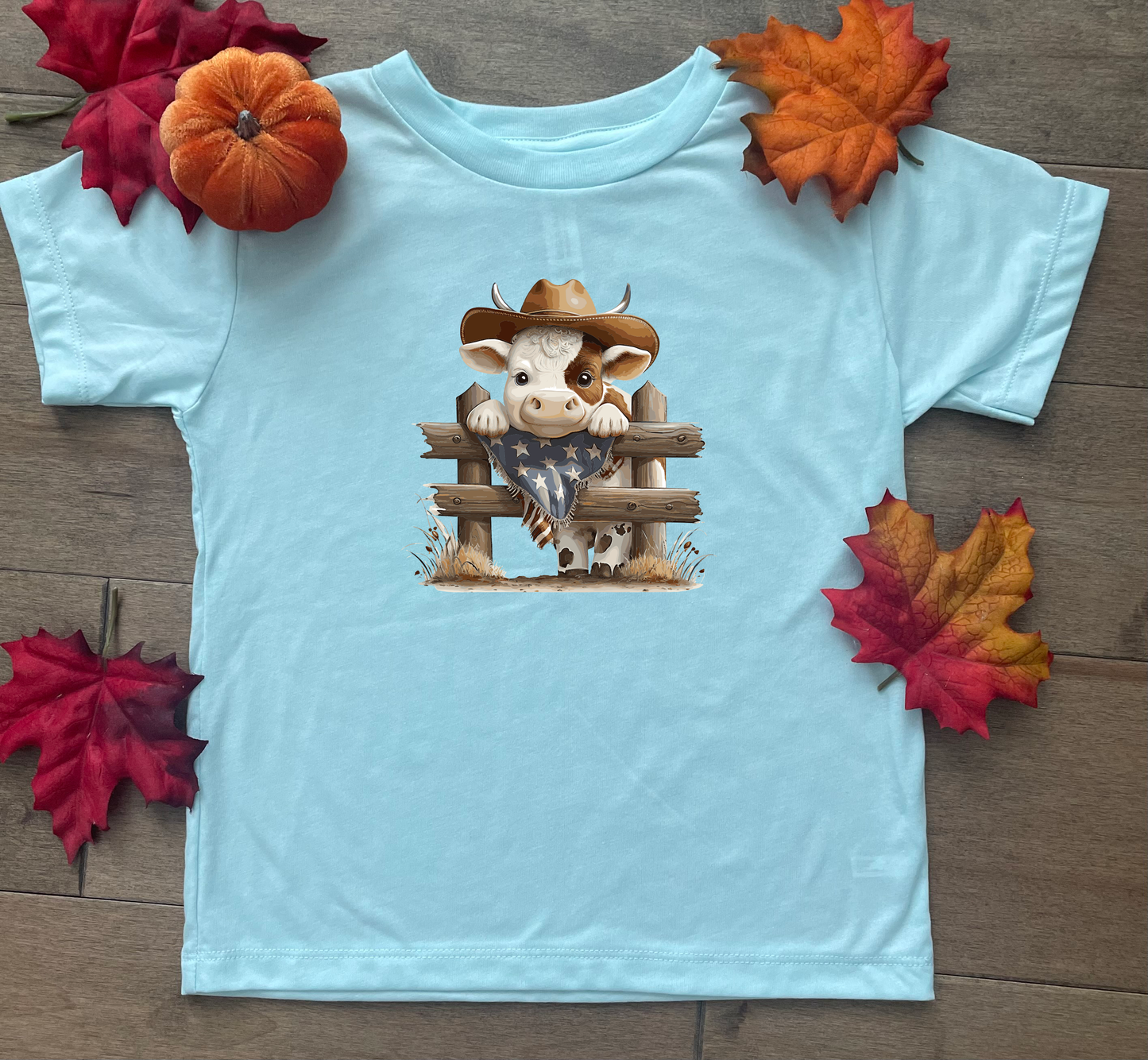 Cowboy Hat Cow Kids Shirt