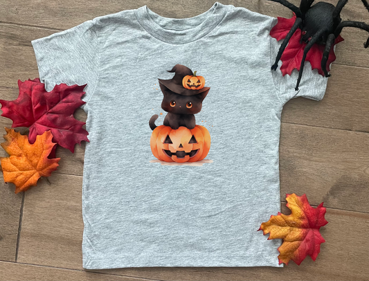 Halloween Kitten Kids Shirt