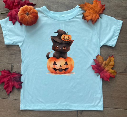 Halloween Kitten Kids Shirt