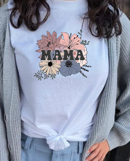 Mama w/ Flowers T-Shirt