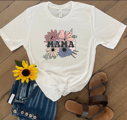 Mama w/ Flowers T-Shirt