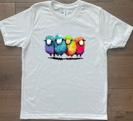 Rainbow Sheep Kids Shirt