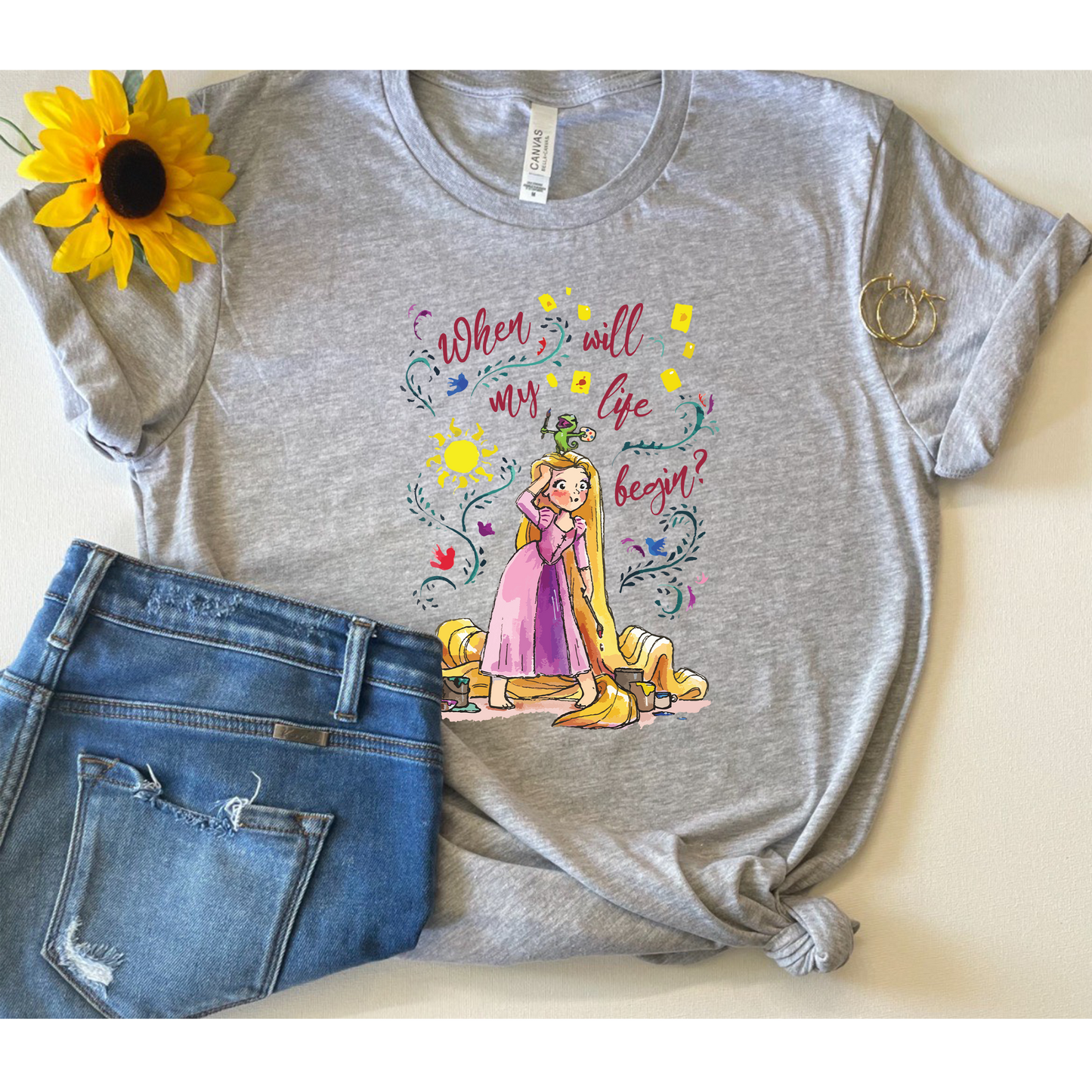 Rapunzel w/ Saying Unisex T-Shirt