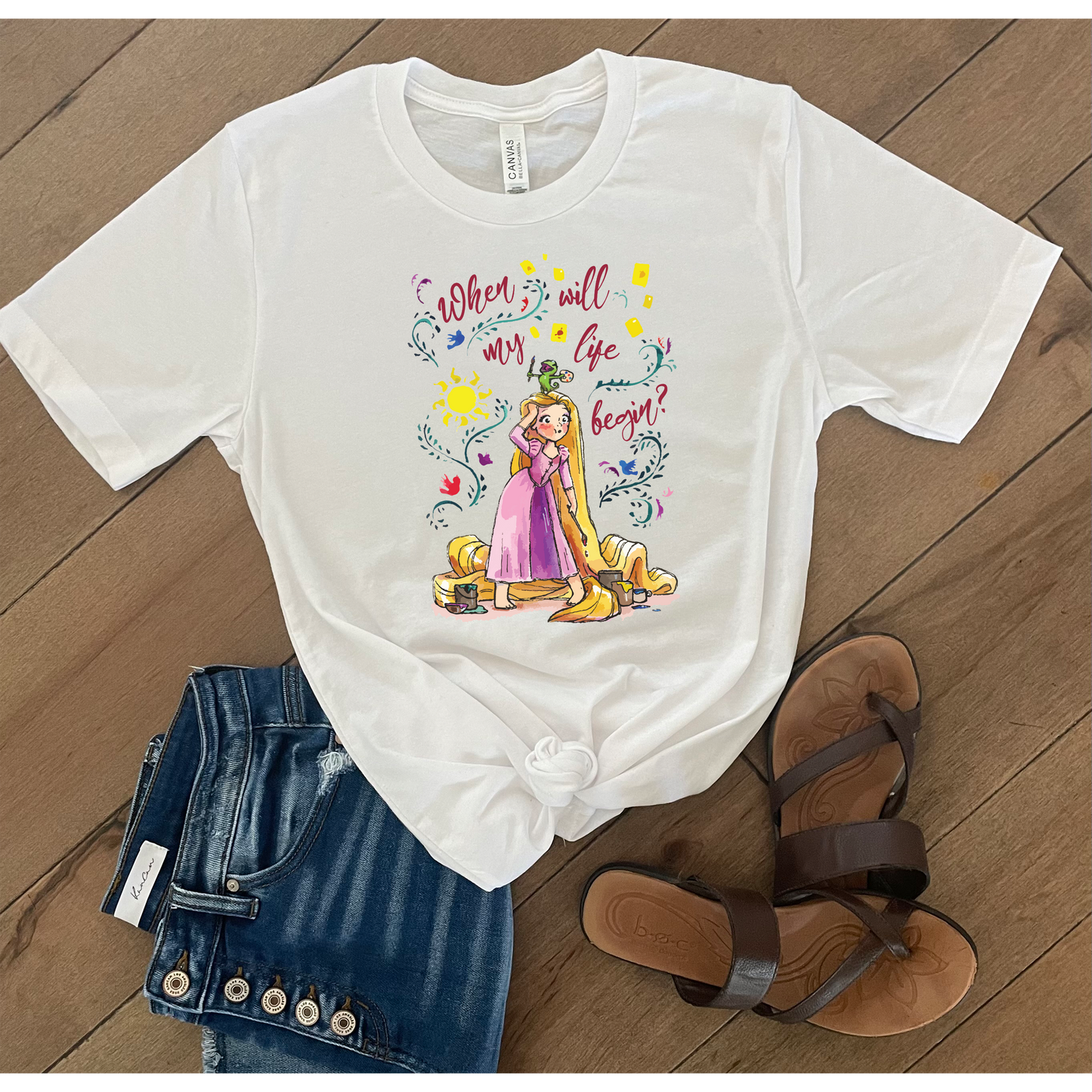 Rapunzel w/ Saying Unisex T-Shirt