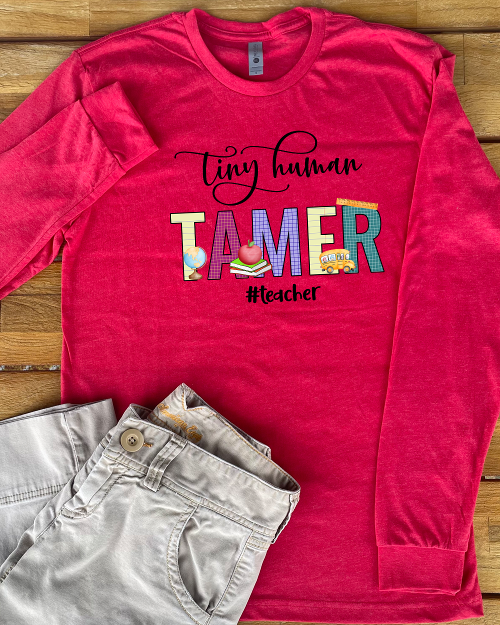 Tiny Human Tamer Long Sleeve Shirt