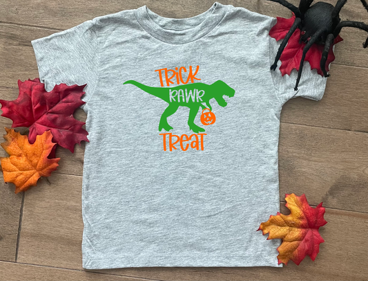 Trick Rawr Treat Kids Shirt