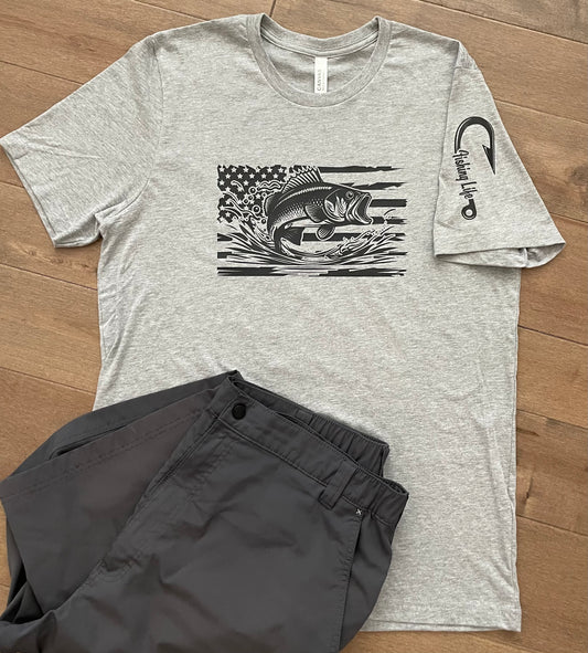 Patriotic Fishing T-Shirt