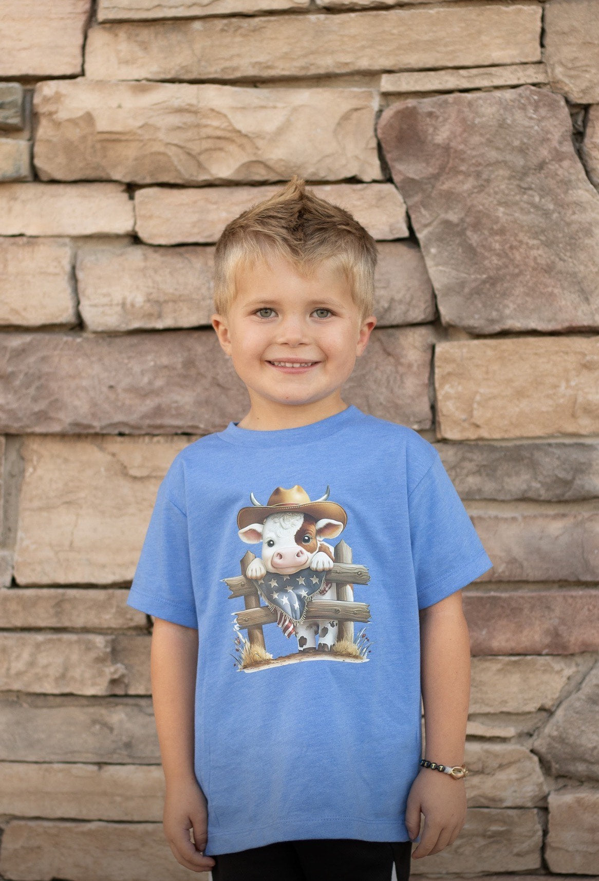 Cowboy Hat Cow Kids Shirt