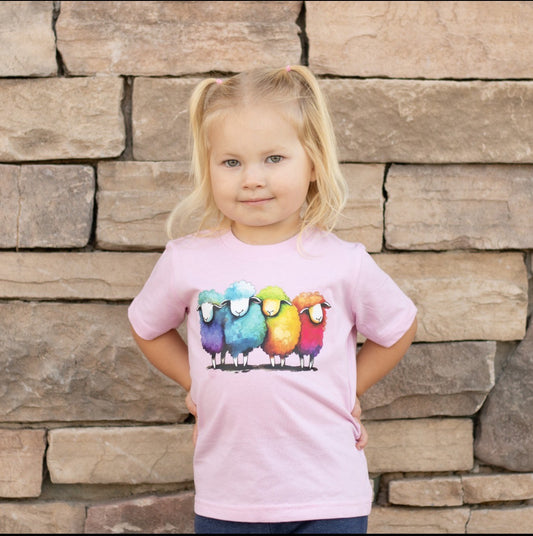 Rainbow Sheep Kids Shirt