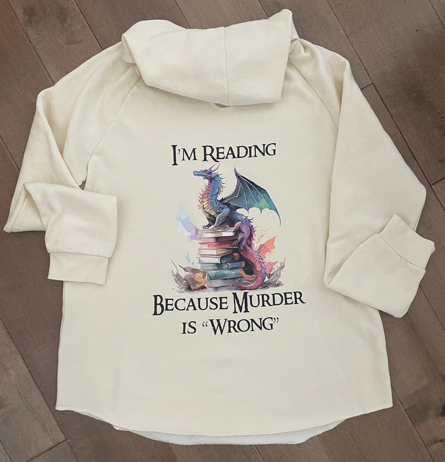 I'm Reading Becuse Murder is Wrong Hoodie