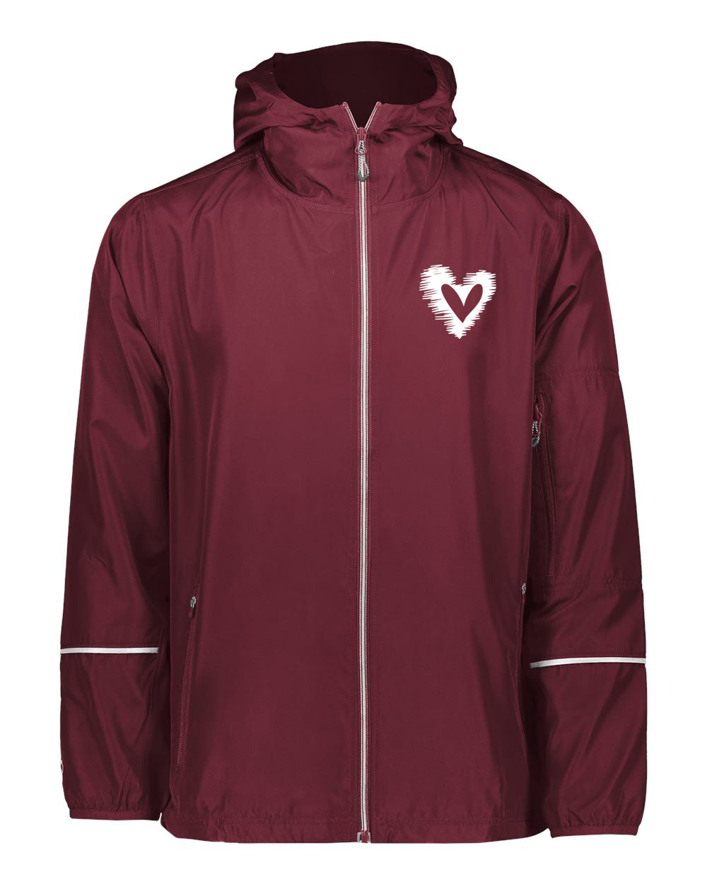 Scribble Heart w/Heart Cutout Pocket Graphic