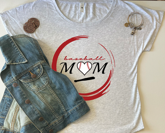 Baseball Mom T-Shirt (Style 1)