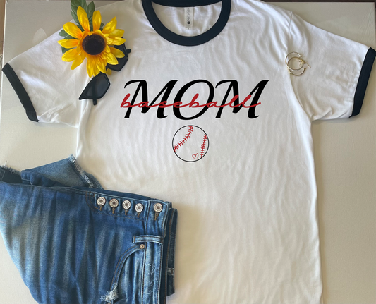 Baseball Mom T-Shirt (Style 2)