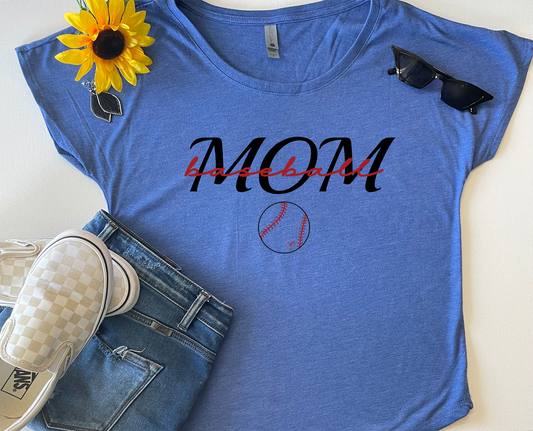 Baseball Mom T-Shirt (Style 2)