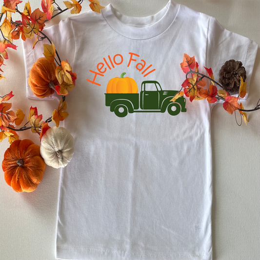 Hello Fall Kids Shirt