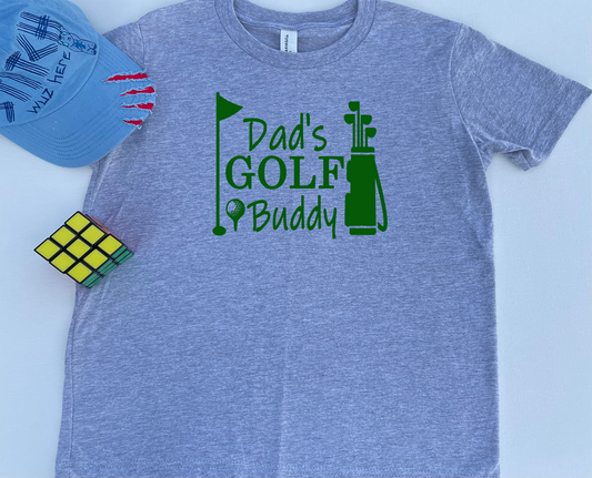 Daddy's Golfing Buddy Kids Shirt