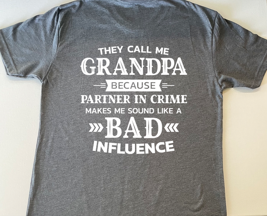 Grandpa Partner In Crime T-Shirt