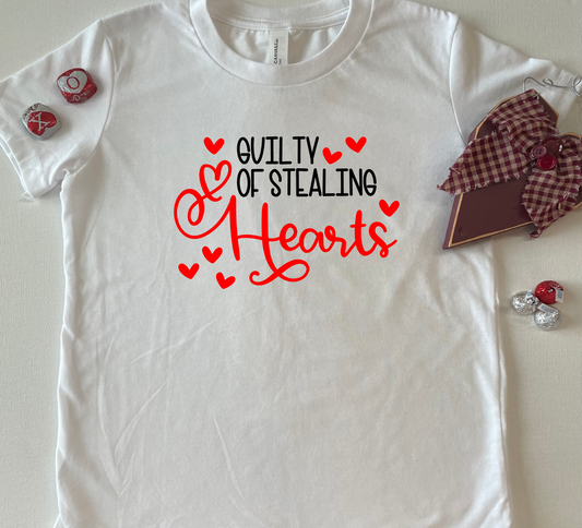 Guilty of Stealing Hearts Kids Shirt