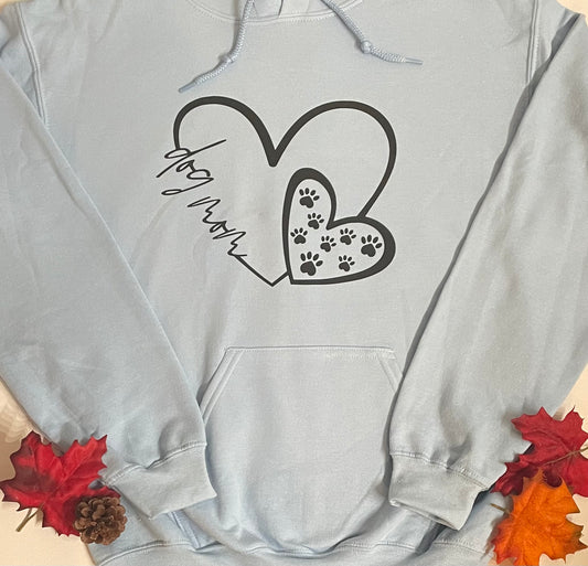 Dog Mom Heart Hoodie