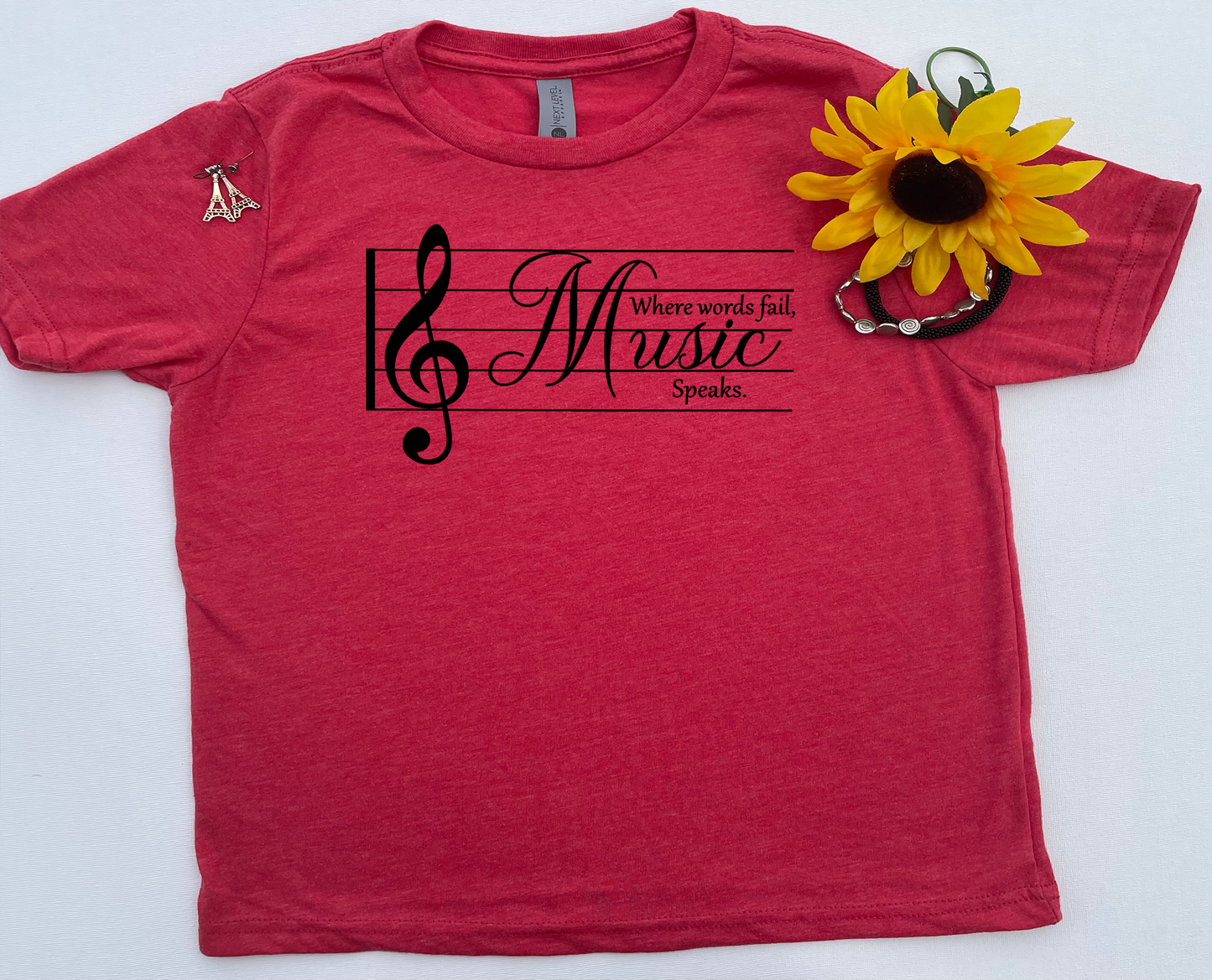 Music Speaks Kids Shirt