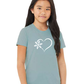 Snowflake Heart Kids Shirt