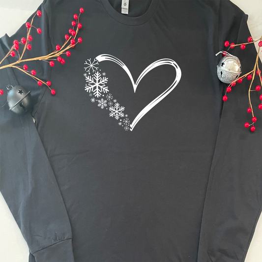 Snowflake Heart Sweatshirt