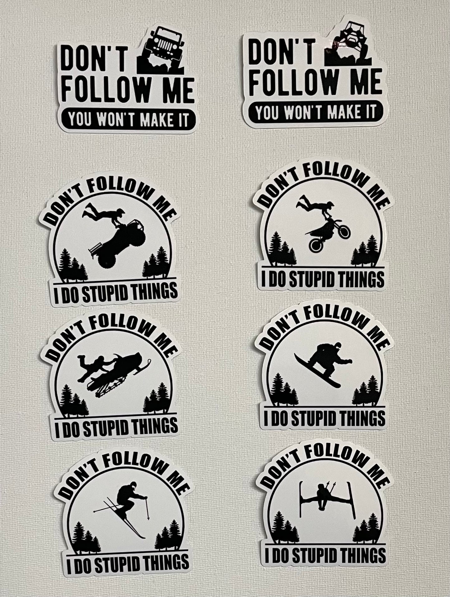 Don't Follow Me Sticker